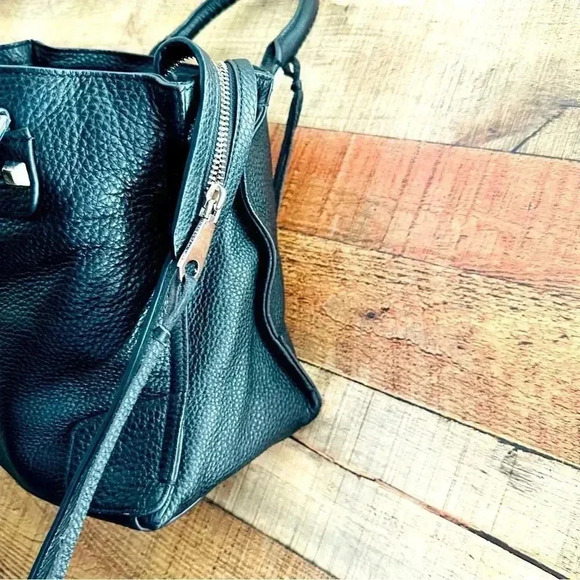 Rebecca Minkoff Regan Pebbled Leather Satchel/Crossbody - Picture 10 of 16